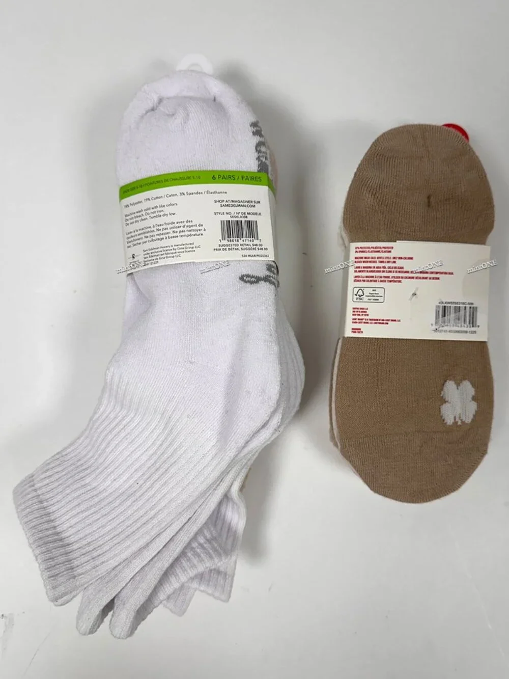 NEW Sam Edelman 6Pair Mid Crew + Lucky Brand 6Pair No Show Socks